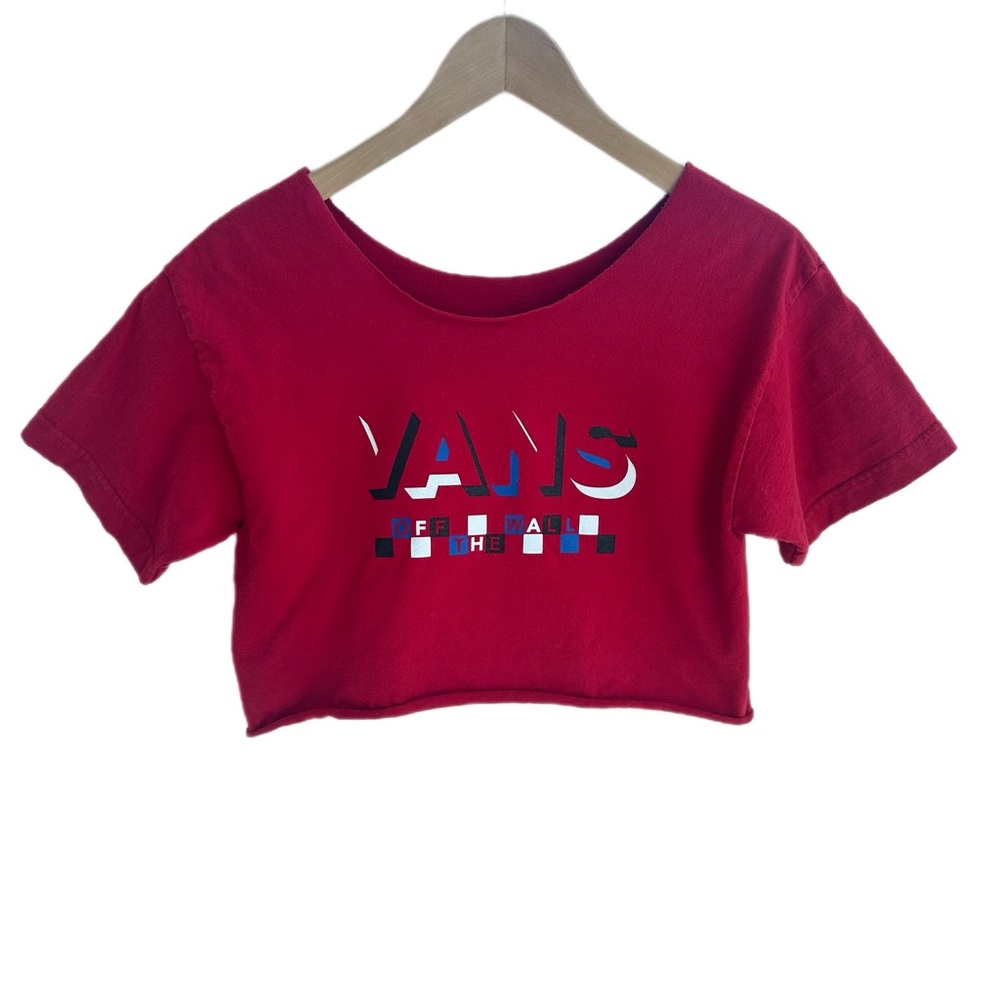 Vans off-the-shoulder crop top